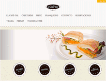 Tablet Screenshot of elcafe-talapan.com